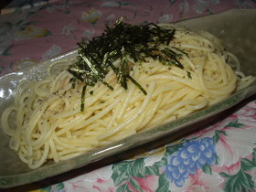 うまうま！マーガリンしょうゆパスタ♬