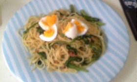横着☆春菊のパスタ☆包丁使わないよ