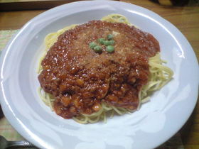 みんなが大好き、ミートソーススパゲッティ