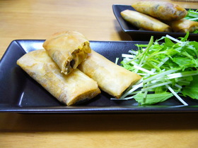 ケチャップ入り♪　しっかり味の春巻き