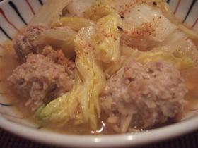鶏団子の味噌煮