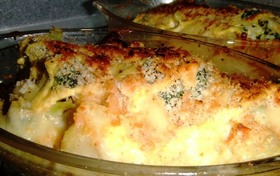 じゃが芋と鮭の簡単グラタン風