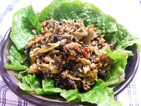炒めるだけ！納豆と高菜で一品いかが？