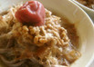 あったか〜い梅納豆蕎麦 384kcal