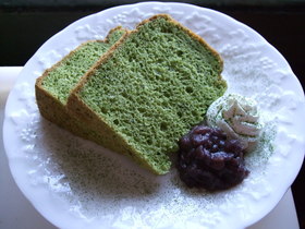 しっとりふわふわ 抹茶シフォンケーキ