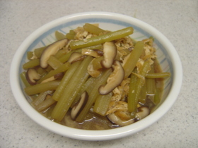 ふきとしいたけの煮物♪