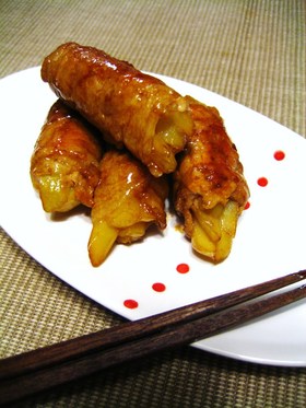 甘辛☆豚肉のポテト巻き～お弁当のおかず～
