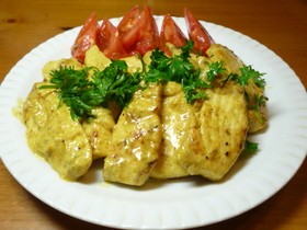 かじきのカレークリームソース
