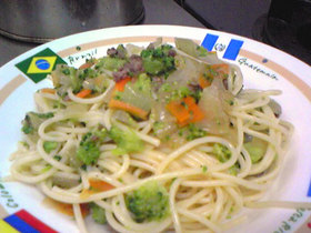 あまりものdeパスタ　その3