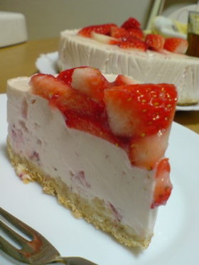 春香る~♪ いちごのレアチーズケーキ