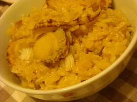 ✿ホタテの炊き込みご飯✿