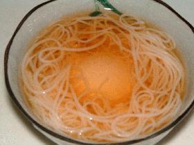 ☆居酒屋つきだし風☆温泉卵そうめん♪