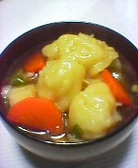 ☆溶けない!もちもちすいとん☆
