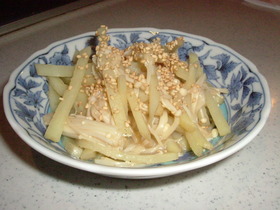 中華風★じゃがえのき炒め