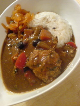 美肌作り！黒豆カレー♪