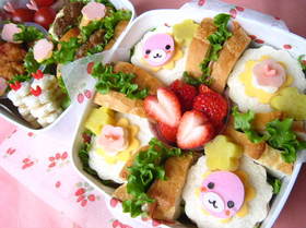 さくらゴマのサンドイッチ(キャラ弁)