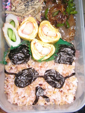 渡哲也風？パンダ弁当