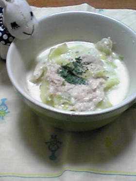 春キャベツとツナのなんちゃってリゾット