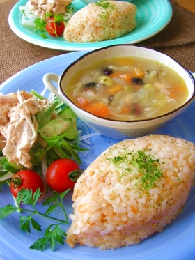 超簡単！にんじんとツナのピラフ☆