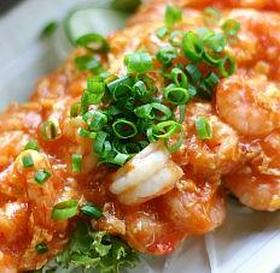 一度食べたらやみつき、マイルドなエビチリ