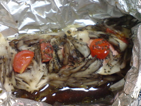 サーモンのホイル焼き