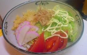 ある物サラダうどん♪