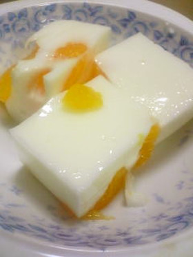 フルーツミルク寒天