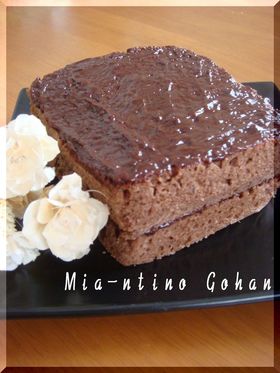 レンジ３分で☆ふんわりチョコケーキ♡