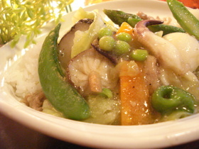 ✿春野菜で中華丼✿
