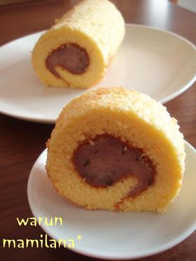 和菓子みたい♡桜あんでロールケーキ✿