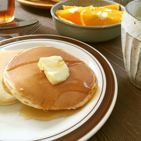 ＭＩＸなしで☆ほわほわホットケーキ