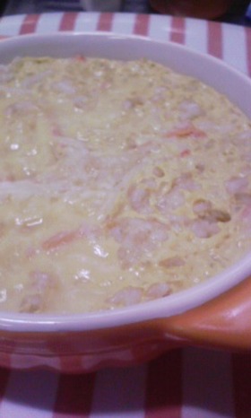残りのご飯で中華風ライス茶碗蒸し♪