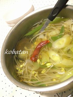 韓国風豆もやしのスープ