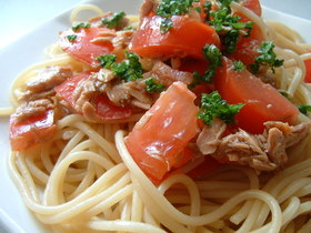 トマトとツナのパスタ～バルサミコ風味