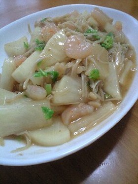 大根と海老のとろりん♫中華あん