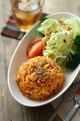 簡単ランチ♪ケチャップライス♪