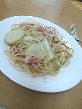 新じゃがで☆ジャーマンポテトパスタ