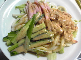 簡単サラダうどん！