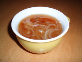 新玉ねぎの和風スープ