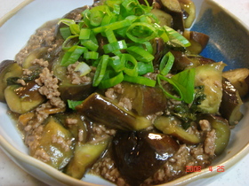 大葉にんにく醤油で♡超簡単♡麻婆ナス