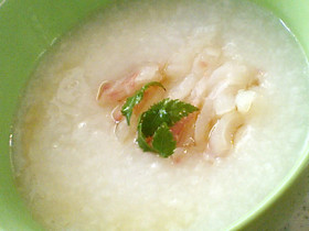 ちょっと豪華に♪鯛の中華おかゆ