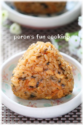 ☆梅干と塩昆布とお揚げの炊き込みご飯♪