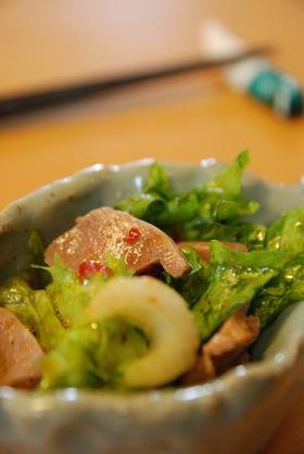 砂肝とセロリのおつまみサラダ