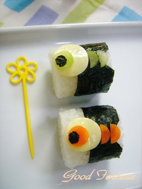 キャラ弁☆簡単　こいのぼりおにぎり♪
