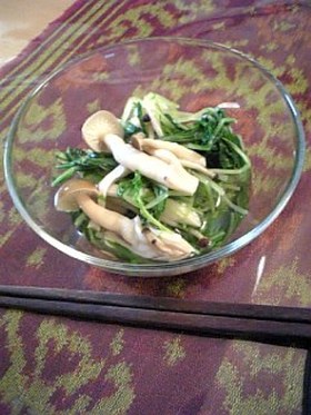 白だしに漬けるだけ！簡単煮浸し(^0^）