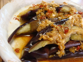 大好評♡香味醤油ダレで蒸し茄子