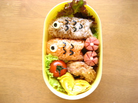 鯉のぼりキャラ弁