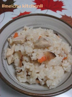 我が家の中華風～かしわご飯♪