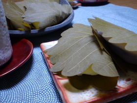レンジで簡単！柏餅