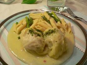 豆乳で作る☆クリームロールキャベツ
